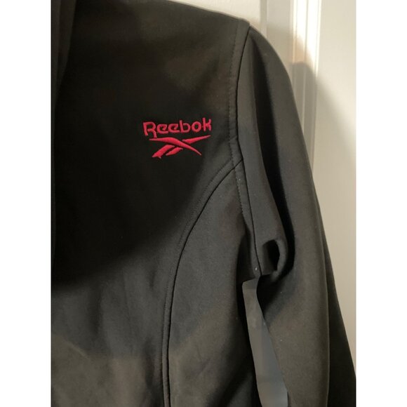 Reebok Girls 10/12 Medium Jacket Black With Pink Zipper & Hood - Picture 5 of 5